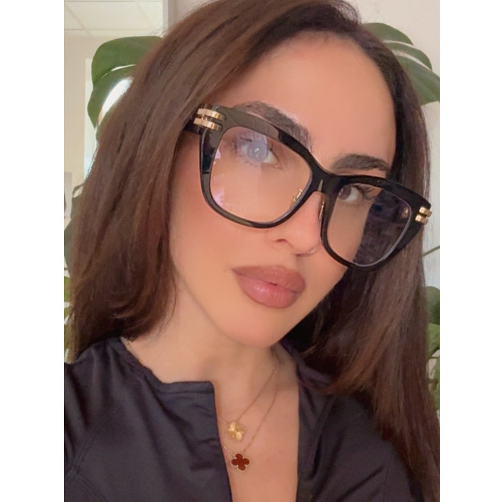 NEW Dior CDiorO S1F Bluelight Lens Eyeglasses Frames Black